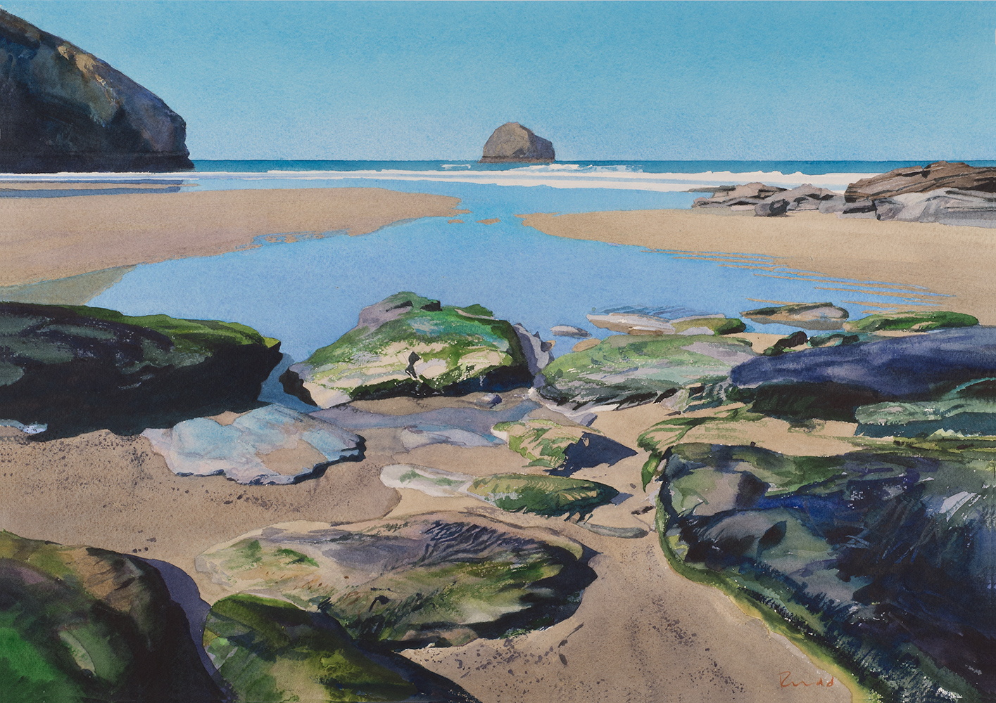 Trebarwith Strand and Gull Rock