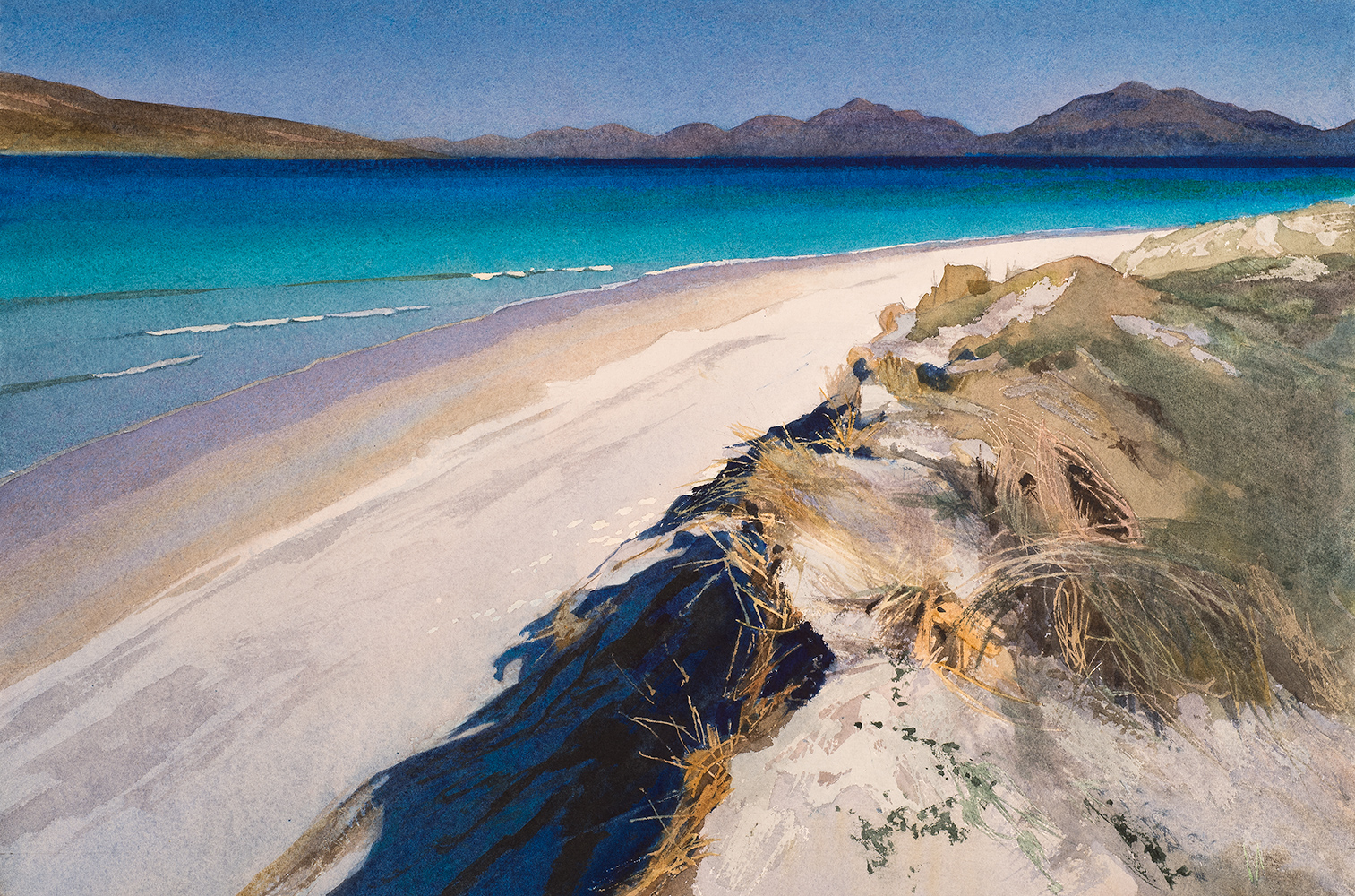 Three waves, Luskentyre Beach, Harris